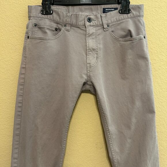 Grand Global Pants Mens Size 30 Gray Kurabo Japan Made Fine Wale Corduroy - Picture 4 of 9